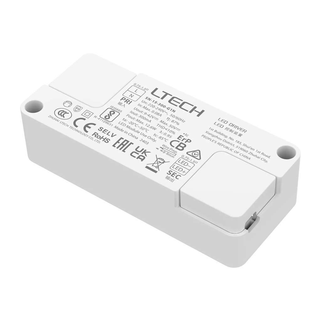 LTECH LTSYS Driver On/Off CC 350mA 15W - SN-15-350-G1N