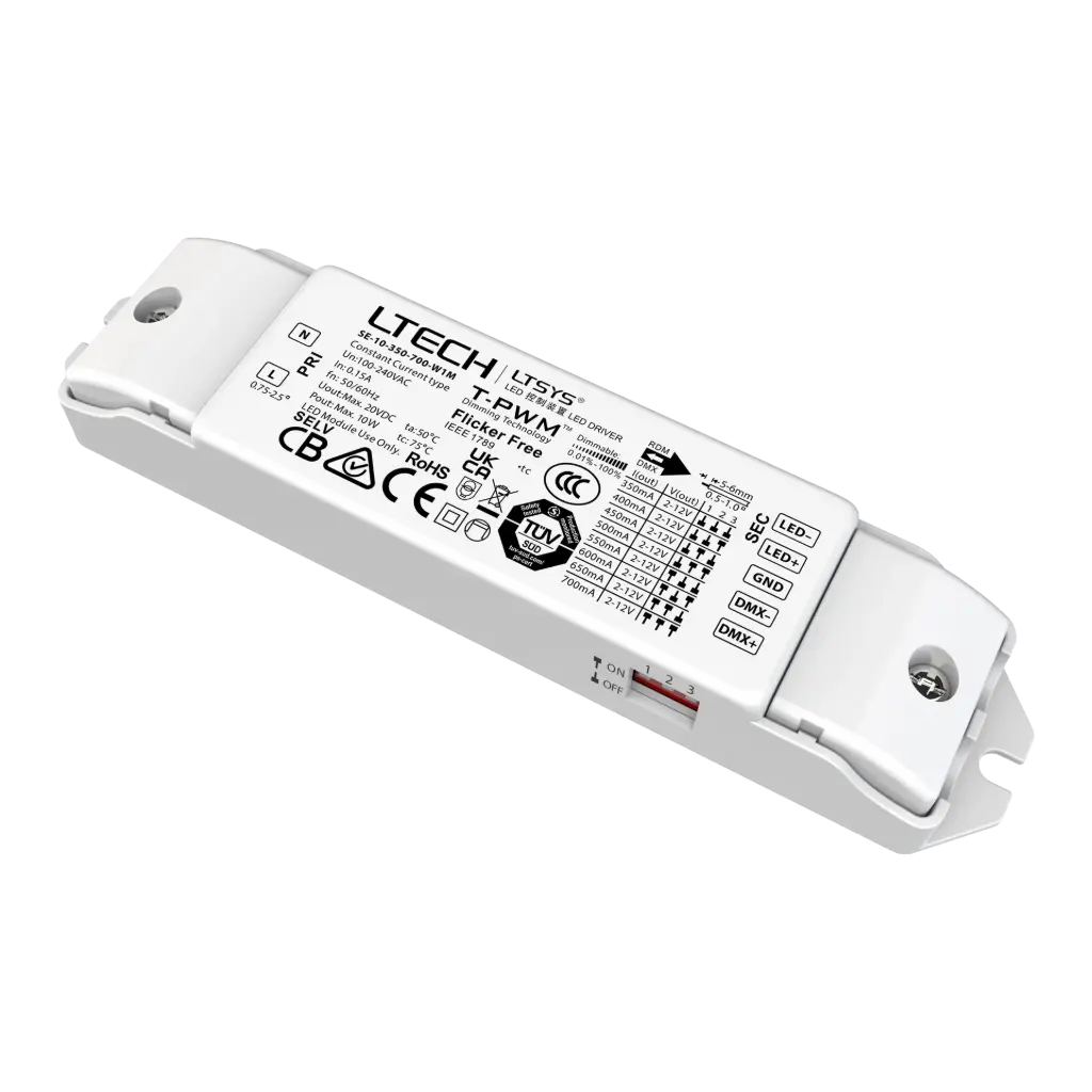 [2278300] LTECH LTSYS Driver CC DMX 1CH 350-700mA 10W - SE-10-350-700-W1M