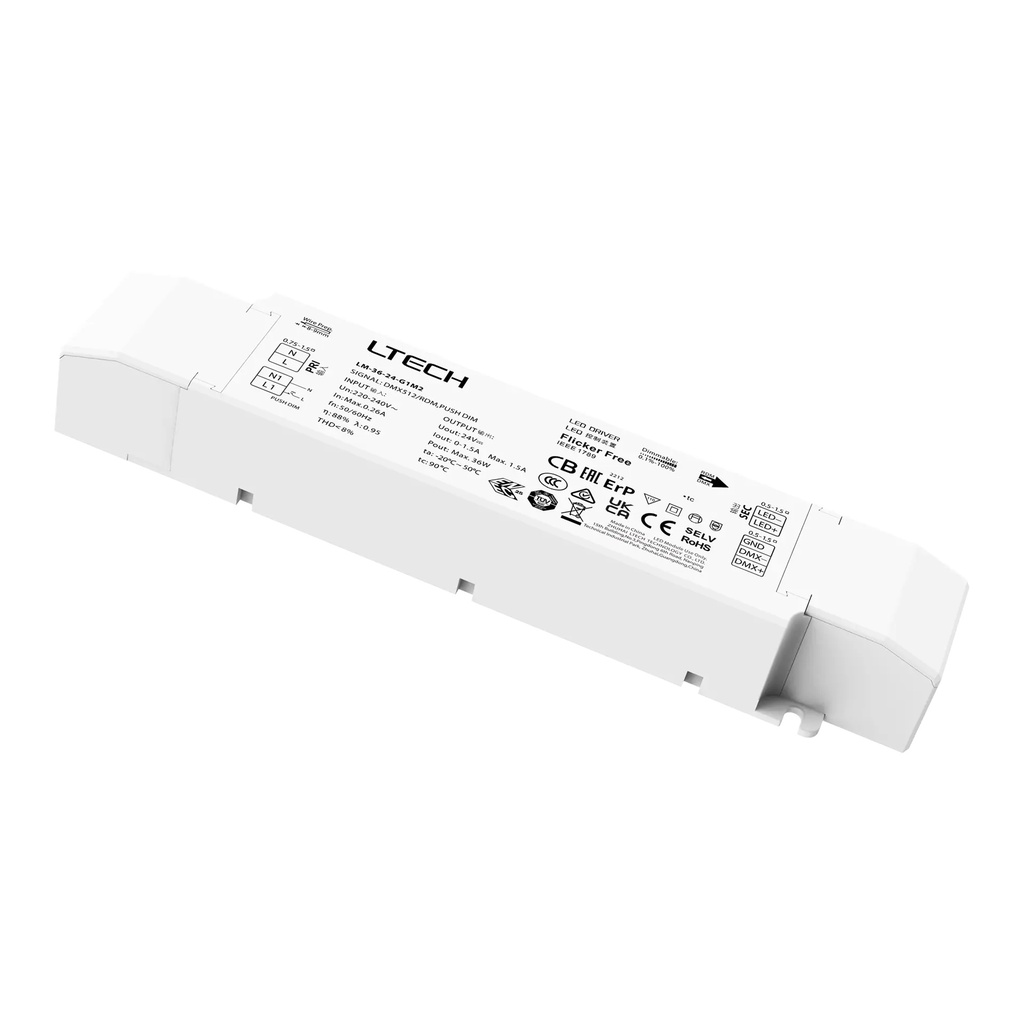[2813301] LTECH LTSYS Driver CV DMX 1CH 24V 36W - LM-36-24-G1M2