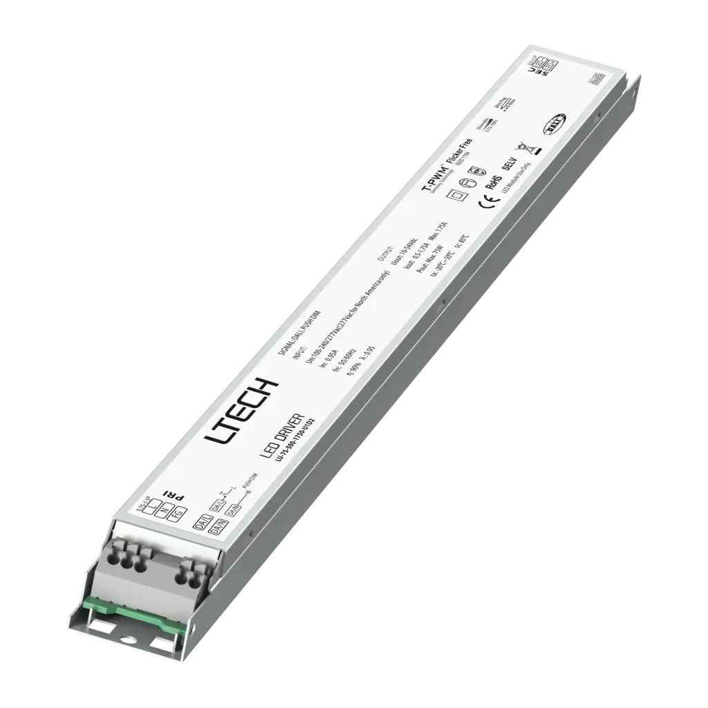 LTECH LTSYS Driver CC DALI-2 1CH 500-1750mA 75W UL - LU-75-500-1750-U1D2