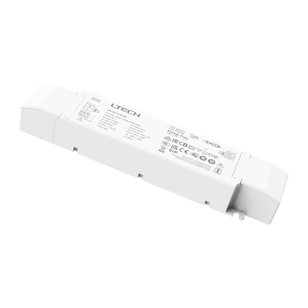 [2850900] LTECH LTSYS Driver CV DALI-2 1CH 12V 36W - LM-36-12-G1D2