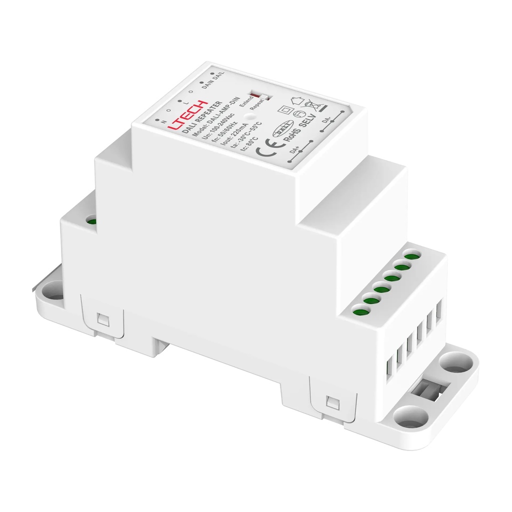 [2269901] LTECH DALI repeater / amplifier Dinrail - DALI-AMP-DIN