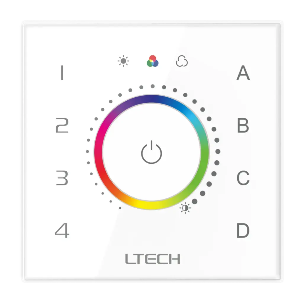 LTECH DALI touch panel RGBW - EDT4