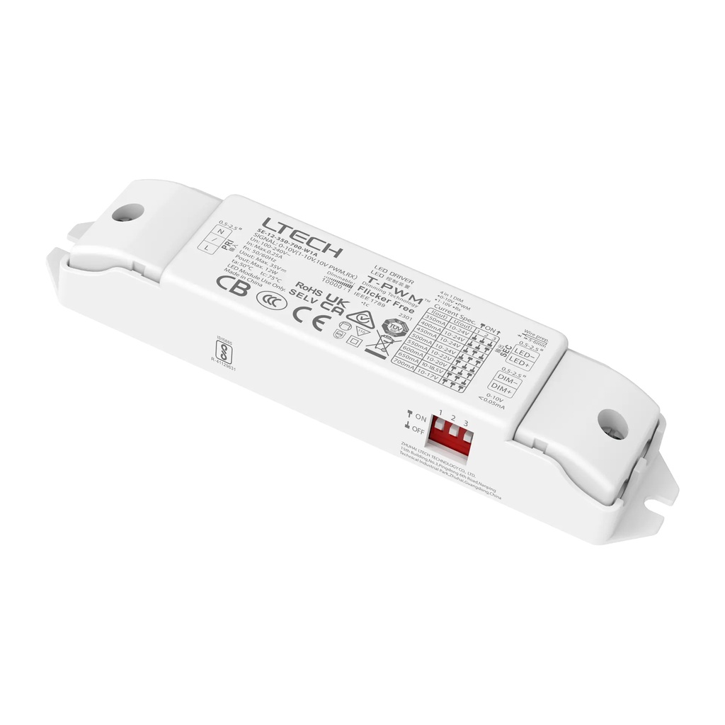 [2832300] LTECH LTSYS Driver CC 0-10V 1CH 350-700mA 12W - SE-12-350-700-W1A