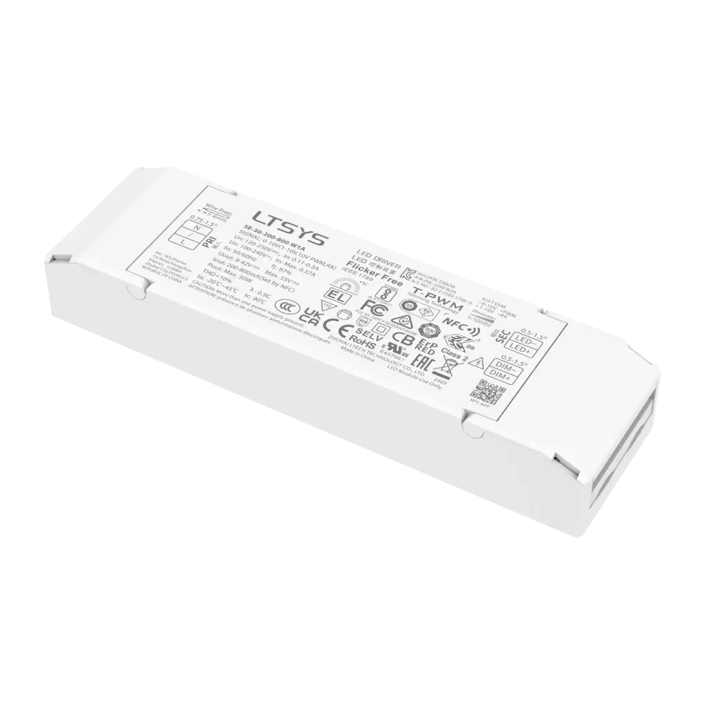 LTECH LTSYS Driver CC 0-10V 1CH 200-800mA 30W - SE-30-200-800-W1A