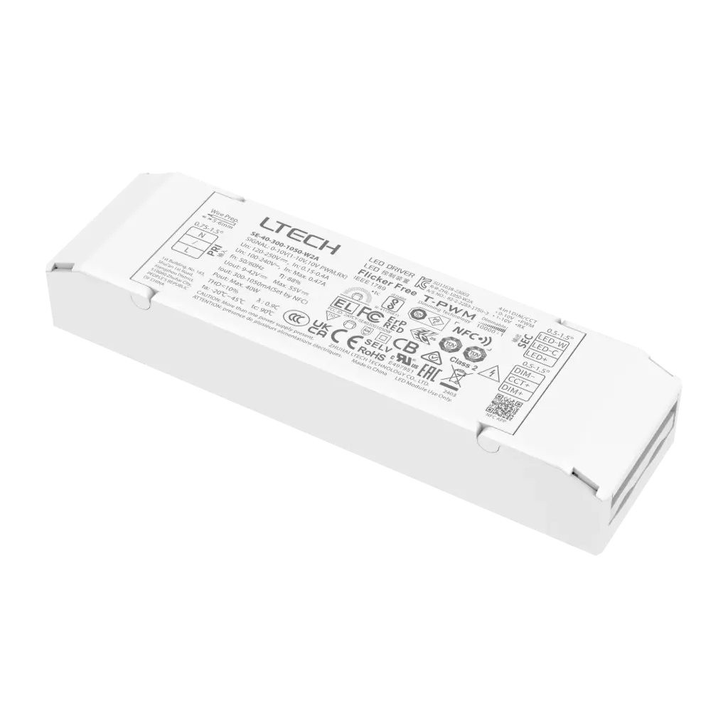 [2833142] LTECH LTSYS Driver CC 0-10V 2CH 300-1050mA 40W - SE-40-300-1050-W2A