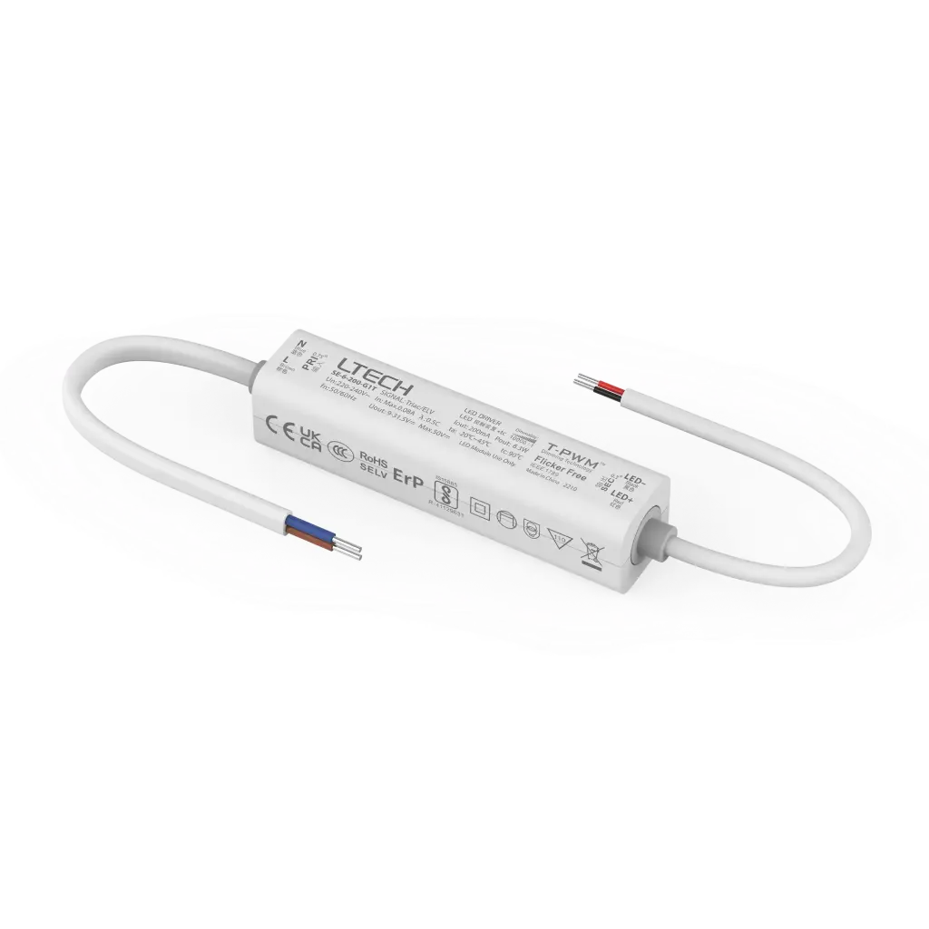 LTECH LTSYS Driver CC TRIAC 1CH 200mA 6W - SE-6-200-G1T