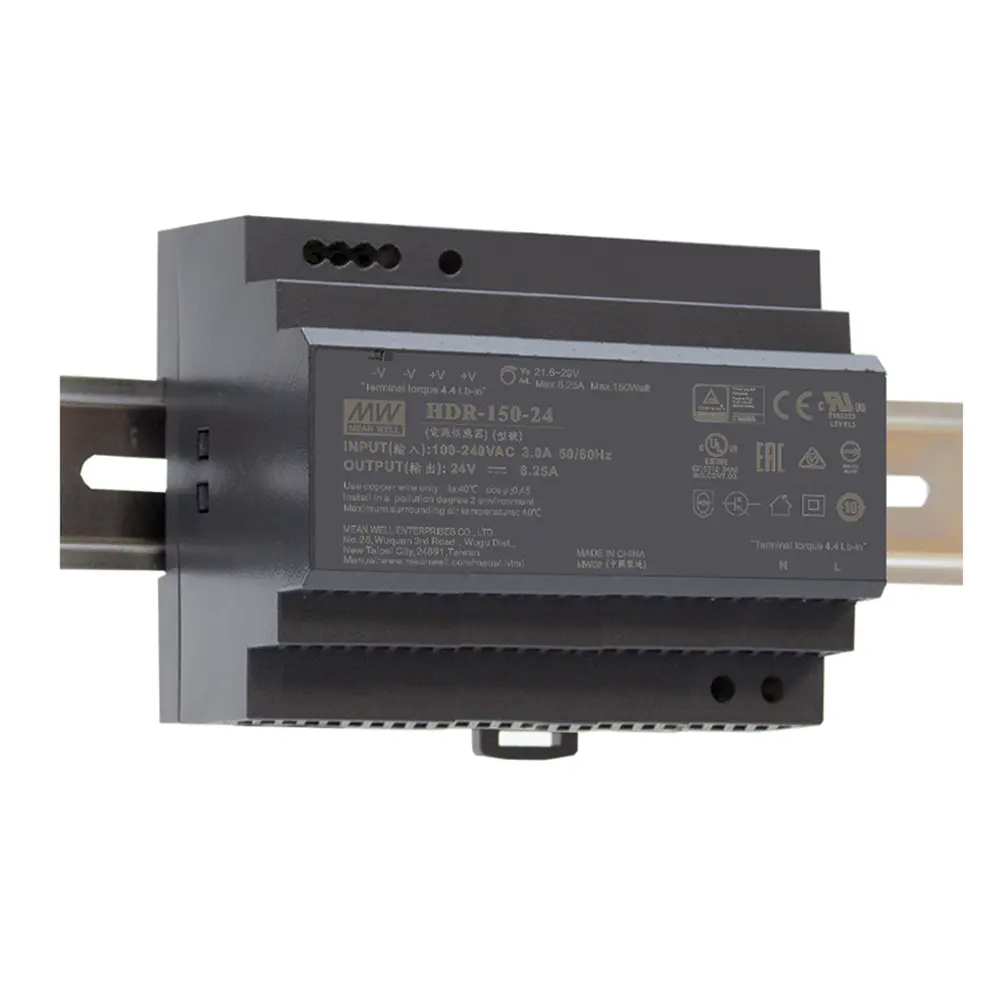 Meanwell PSU 24V 150W DINrail - HDR-150-24