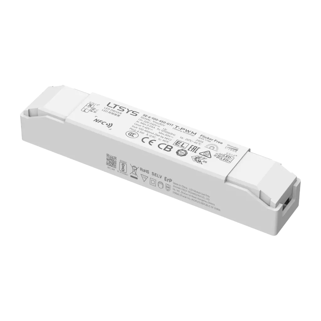 [2846511] LTECH LTSYS Driver CC TRIAC 1CH 100-450mA 6W - SE-6-100-450-G1T