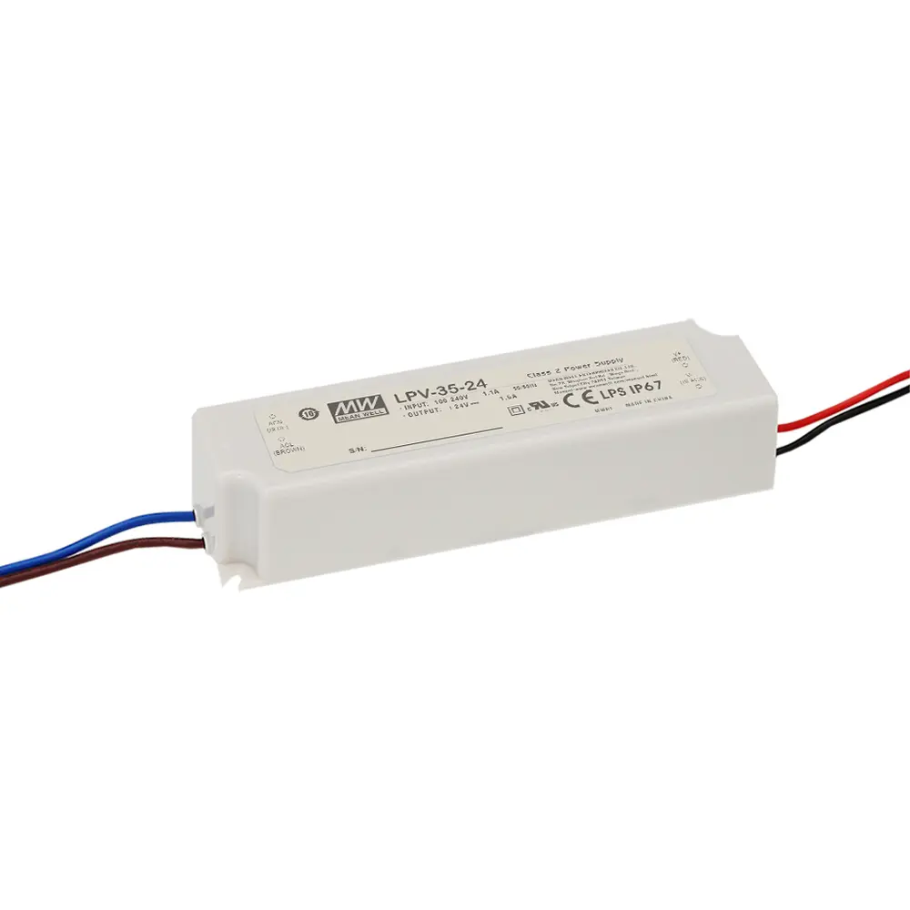 Meanwell PSU 24V 36W IP67 - LPV-35-24