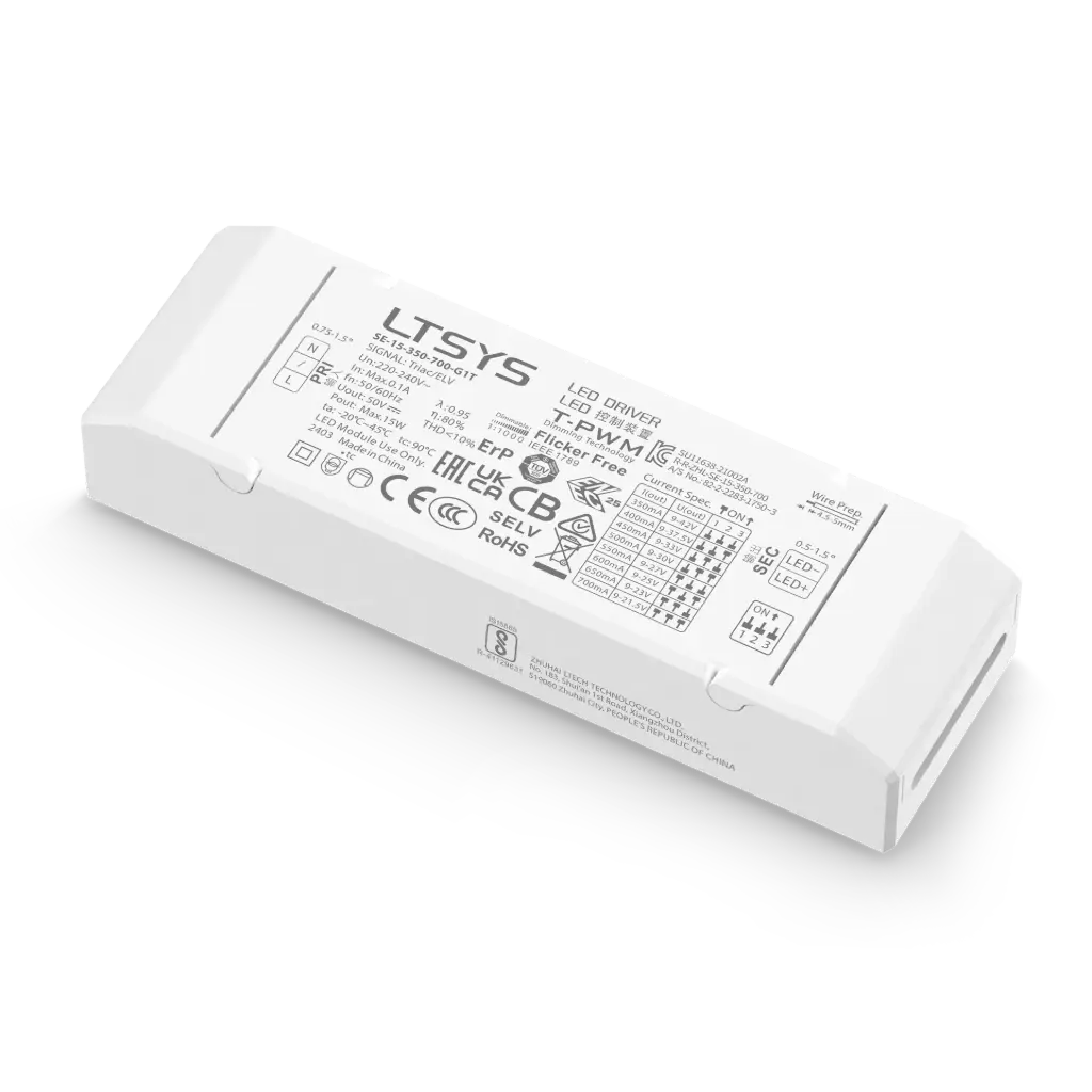 LTECH LTSYS Driver CC TRIAC 1CH 350-700mA 15W - SE-15-350-700-G1T
