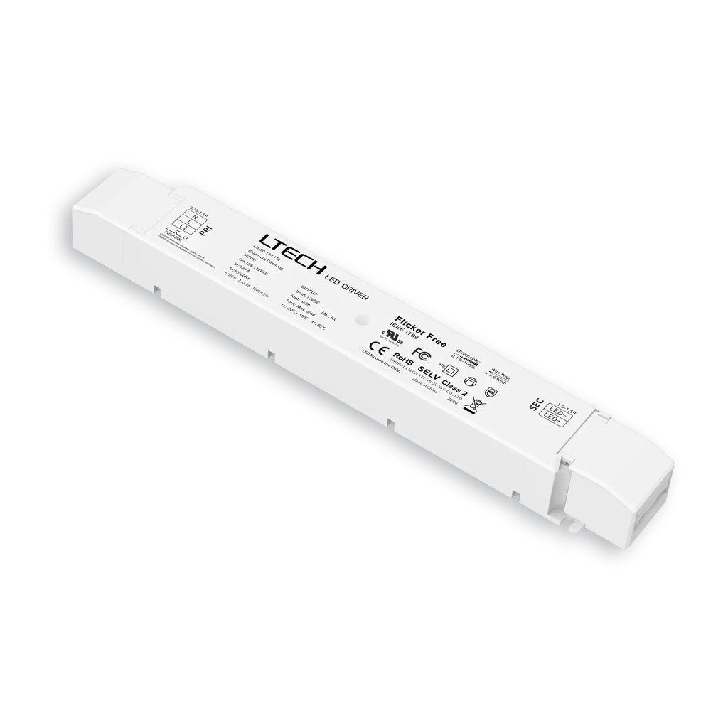 [2900119] LTECH LTSYS Driver CV TRIAC 1CH 12V 60W UL - LM-60-12-L1T2
