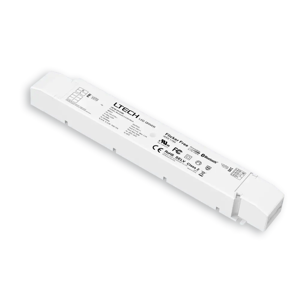 LTECH Xiaolei Driver CV BLE 5.0 2CH 24V 60W UL - LM-60-24-U2B2