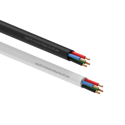 Flexible Rubber LED Cable 4 cores RGB - 100m