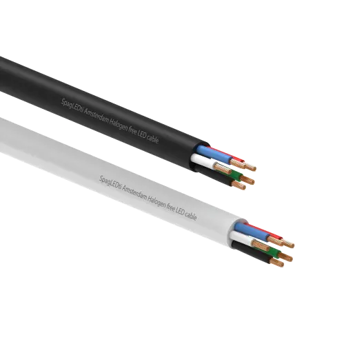 Flexible Rubber LED Cable 5 cores RGBW - 100m